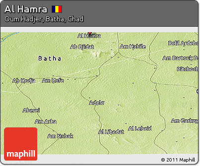 Physical Panoramic Map of Al Hamra