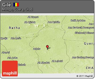 Physical Panoramic Map of Gilé