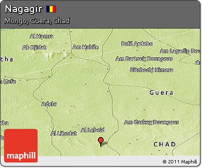 Physical Panoramic Map of Nagagir