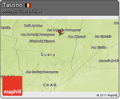 Physical Panoramic Map of Tasono