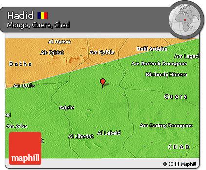 Political Panoramic Map of Hadid