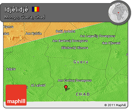 Political Panoramic Map of Idjélidjé