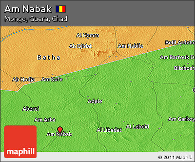 Political Panoramic Map of Am Nabak