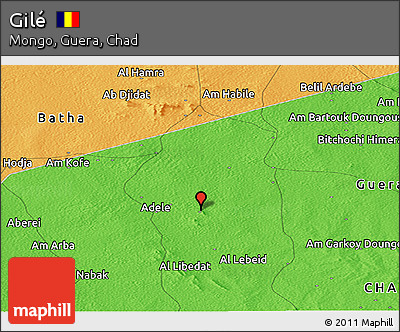 Political Panoramic Map of Gilé