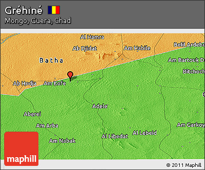 Political Panoramic Map of Gréhiné