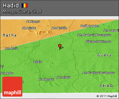 Political Panoramic Map of Hadid