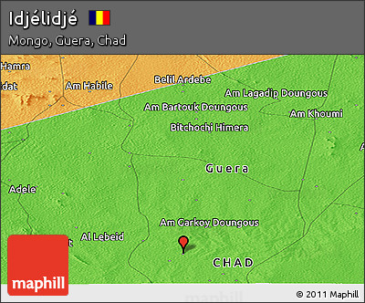Political Panoramic Map of Idjélidjé