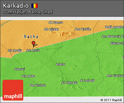 Political Panoramic Map of Karkadio