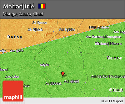 Political Panoramic Map of Mahadjirié