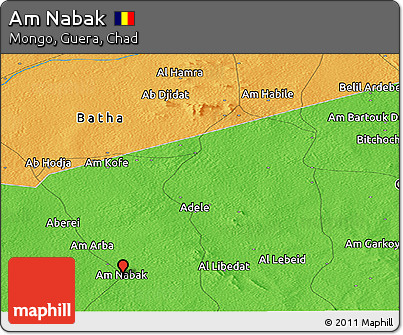 Political Panoramic Map of Am Nabak