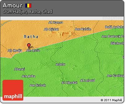 Political Panoramic Map of Amour