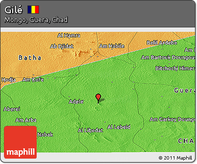 Political Panoramic Map of Gilé