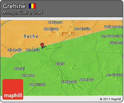 Political Panoramic Map of Gréhiné