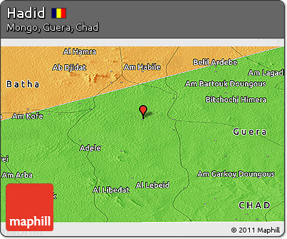 Political Panoramic Map of Hadid