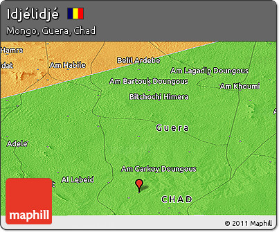 Political Panoramic Map of Idjélidjé