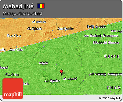 Political Panoramic Map of Mahadjirié