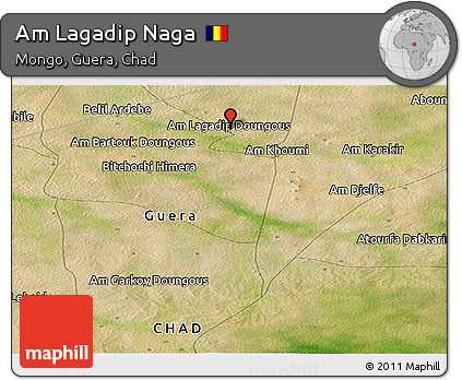 Satellite Panoramic Map of Am Lagadip Naga