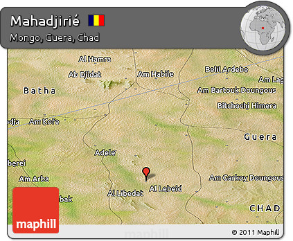 Satellite Panoramic Map of Mahadjirié