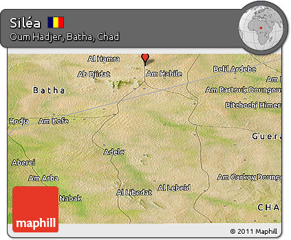 Satellite Panoramic Map of Siléa