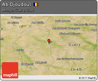 Satellite Panoramic Map of Ab Djoudoul