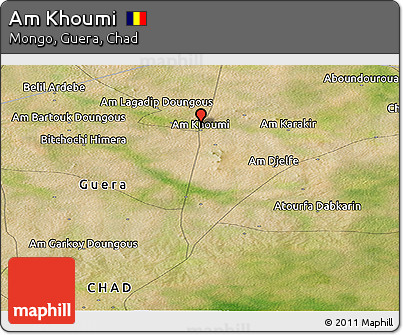Satellite Panoramic Map of Am Khoumi