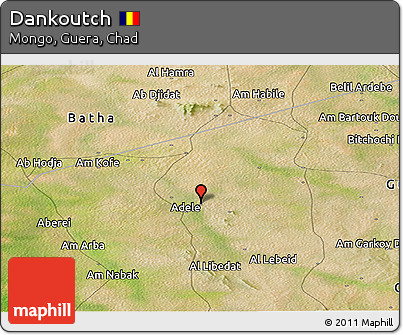 Satellite Panoramic Map of Dankoutch