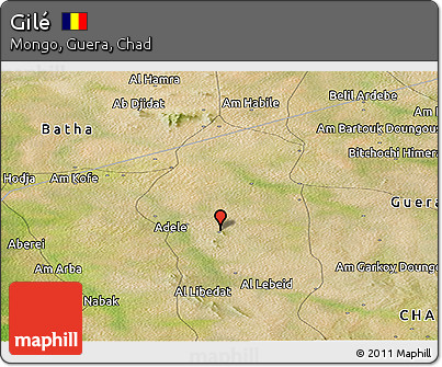 Satellite Panoramic Map of Gilé