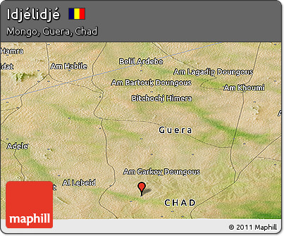 Satellite Panoramic Map of Idjélidjé