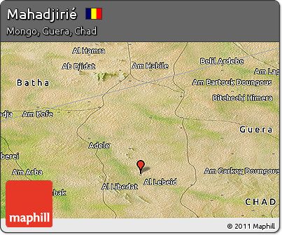 Satellite Panoramic Map of Mahadjirié