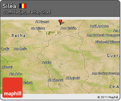 Satellite Panoramic Map of Siléa