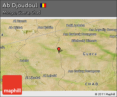 Satellite Panoramic Map of Ab Djoudoul