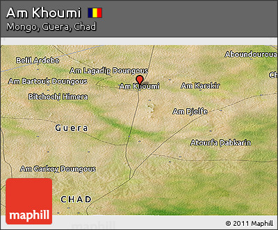 Satellite Panoramic Map of Am Khoumi