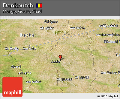 Satellite Panoramic Map of Dankoutch