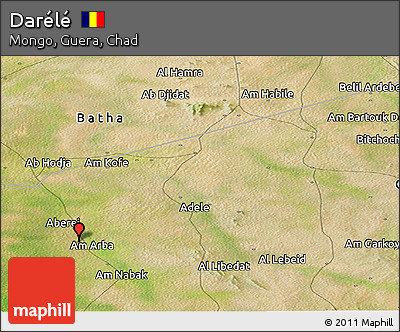 Satellite Panoramic Map of Darélé