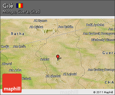 Satellite Panoramic Map of Gilé
