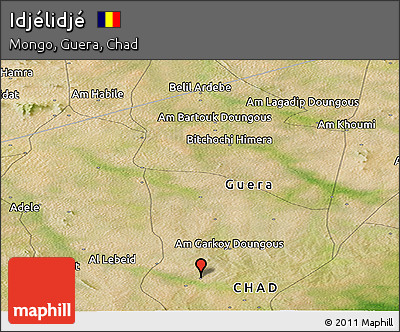 Satellite Panoramic Map of Idjélidjé