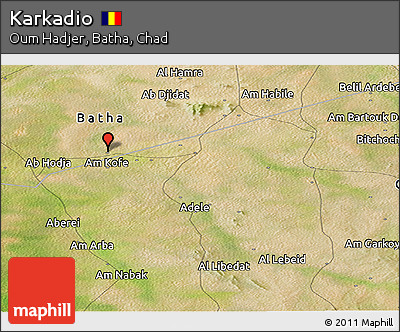 Satellite Panoramic Map of Karkadio