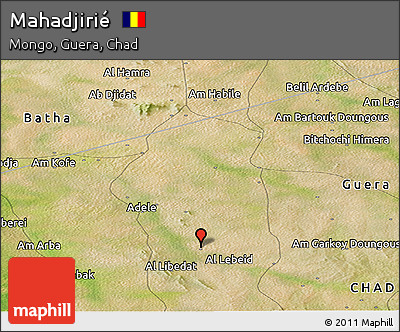 Satellite Panoramic Map of Mahadjirié