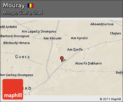 Shaded Relief Panoramic Map of Mouray