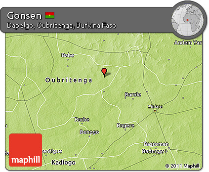Physical 3D Map of Gonsen