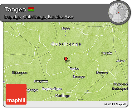Physical 3D Map of Tangen