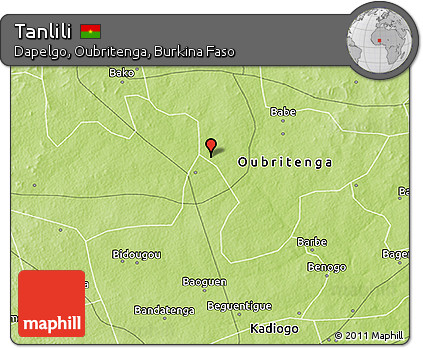 Physical 3D Map of Tanlili