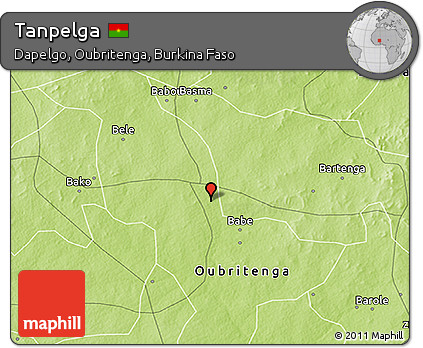 Physical 3D Map of Tanpelga