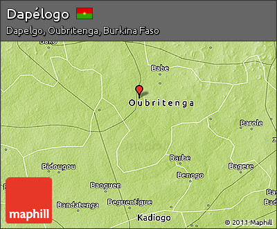 Physical 3D Map of Dapélogo