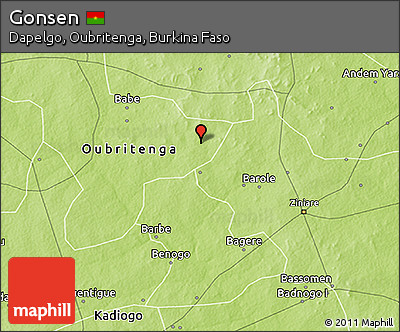 Physical 3D Map of Gonsen