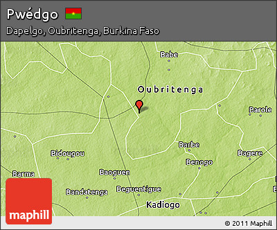 Physical 3D Map of Pwédgo