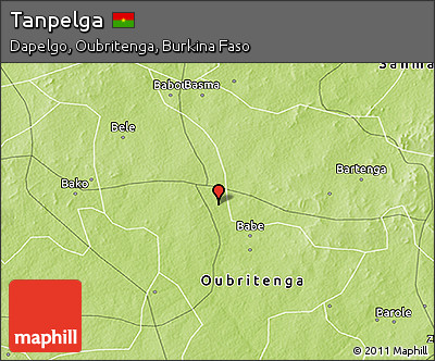 Physical 3D Map of Tanpelga