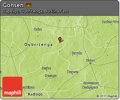 Physical 3D Map of Gonsen