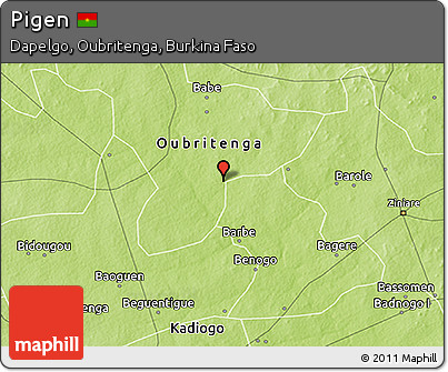 Physical 3D Map of Pigen