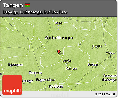 Physical 3D Map of Tangen